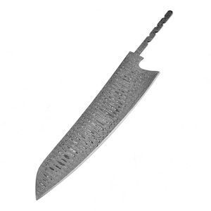 Hochwertige Damaszener Küchenmesserklinge Kochmesser Handgeschmiedet G6177