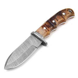 High-quality full tang Damascus steel hunting knife Widderhorn Outdoor G6112