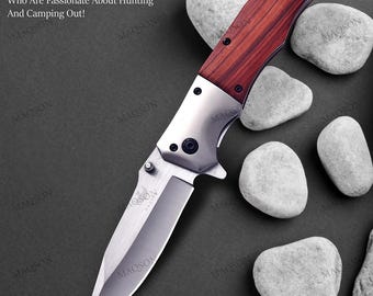 Folding knife, one-handed knife, survival pocket knife, outdoor knife, hunting knife MAQ9502