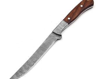 Küchen Messer, Damast Küchen Messer Custom Damascus Steel Chef Knife Handmade With WOOD Handle 689EA
