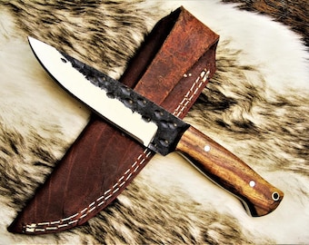 Medieval knife, belt knife, hand-forged 1095 MAQ1959