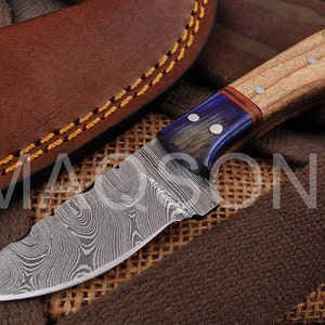 Damascus knife Damascus hunting knife Medieval knife, belt knife, hand-forged 674EA
