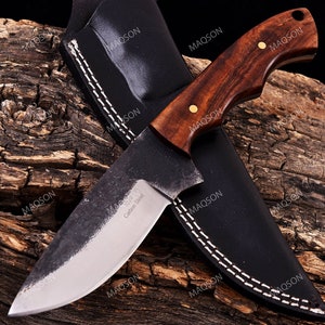 Medieval knife, belt knife, hand-forged 1095 Carbon Hand-forged medieval knife MAQ2070