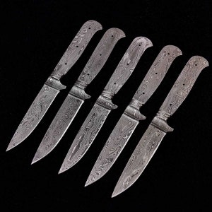 Damascus blades 5 pieces Bavarian Nicker hand-forged 4211