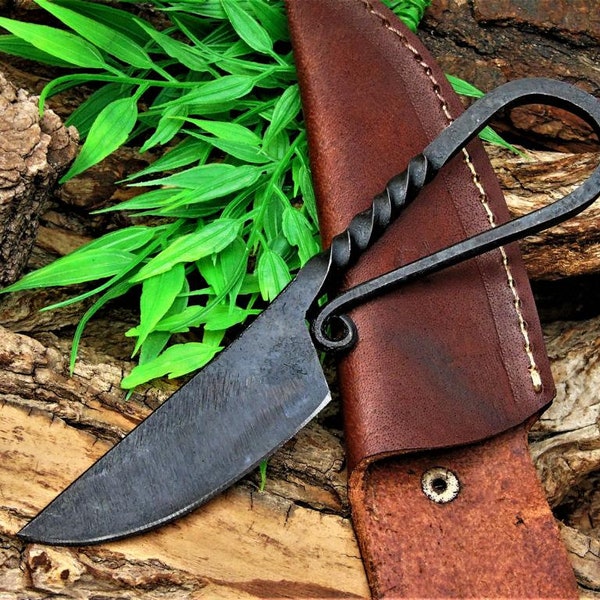 Medieval knife, belt knife, Viking neck knife hand-forged 1011EA