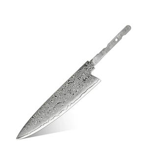 Japanskt knivblad, 67 lager damaskusstål, knivbladset, vassa kockknivsblad. 864-1