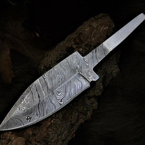 Damascus Blade, Damascus Blank Blade, Damascus Blade Torsion Pattern 866EA