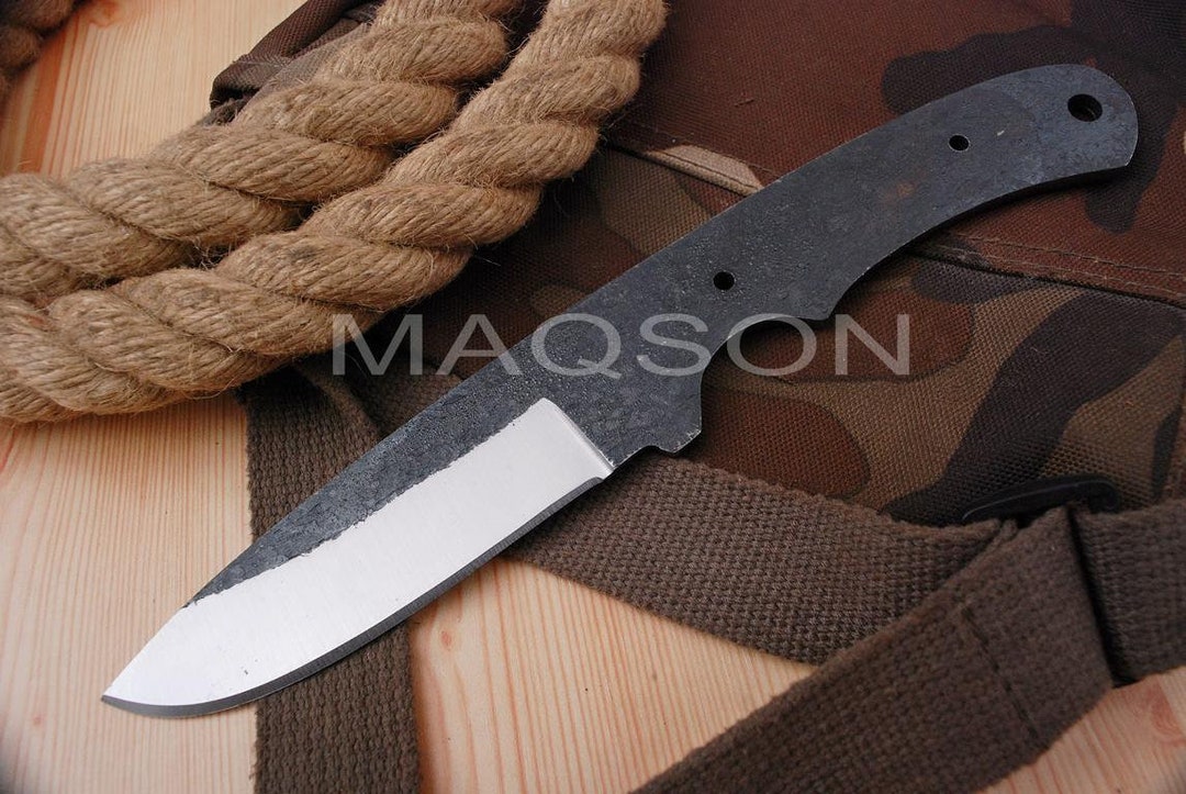 Hunting Nicker (carbon Steel 1095] Knife Making Blank Blade Nicker ...