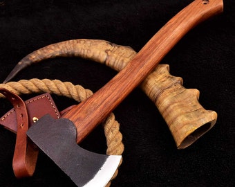 Axe High Carbon Steel With Sheath Hand-forged Viking