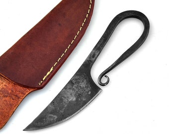 Middeleeuws mes Vikingmes Nekmes Handgesmeed 706EA