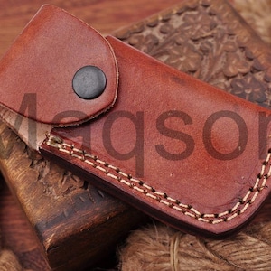 Custodie in pelle, coltello in pelle di vacchetta, borsa per coltello, fodero per coltello tascabile 660EA