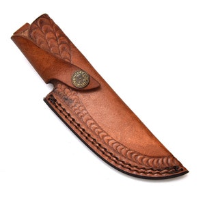 Leather Sheaths, Knife Cowhide Leather, Hand Crafted, 4228B