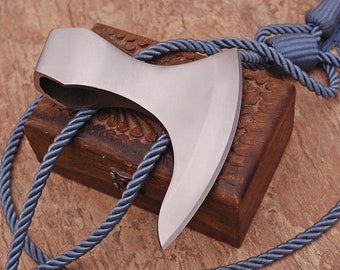 Damast Axt Handgeschmiedet - Torsionsmuster Klinge 550g MAQ2423