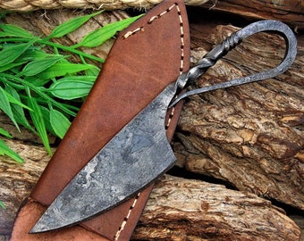 Medieval Knife Viking Knife Neck Knife Hand-Forged 989EA