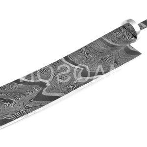 Damascus blade.Kitchen knife, Damascus Blank NEW grain.4156