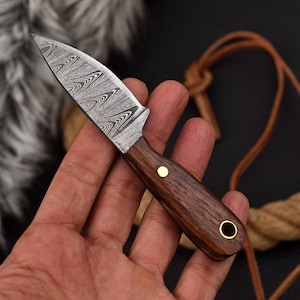 Medieval knife, hand-forged Viking knife neck knife Medieval knife, hand-forged carbon steel 1095 675EA