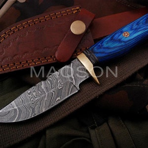 Damascus knife Damascus hunting knife Medieval knife, belt knife, hand-forged 4337