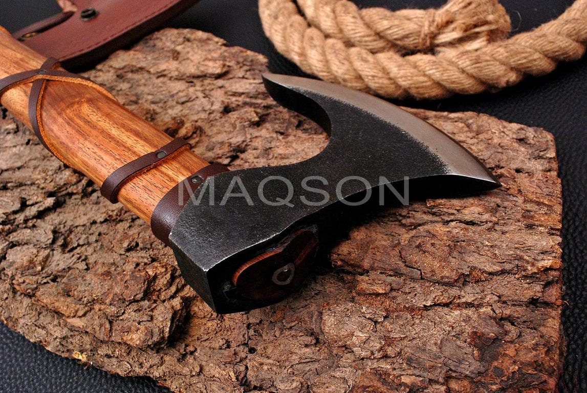 Custom Steel VIKING AXE Axt High Carbon Stahl mit Scheide Wikinger MAQ2616 Custom Steel VIKING AXE Axt High Carbon Stahl mit Scheide Wikinger MAQ2616