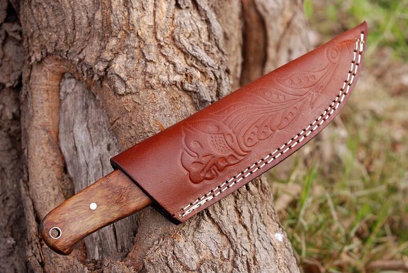 Medieval knife belt knife hand 1095 steel 4331 Etsy