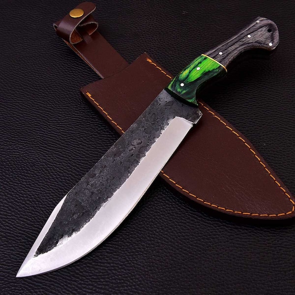 Hunting Bowie Knife Medieval Working Celtic Carbon steel 1095 32 cm MAQ1101