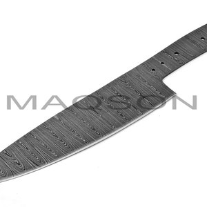 Handmade Damascus Damascus Blade, Hand forged Damascus Blank Blade MAQ923
