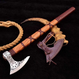 Axe High Carbon Steel with Sheath Hand-Forged Viking MAQ2679