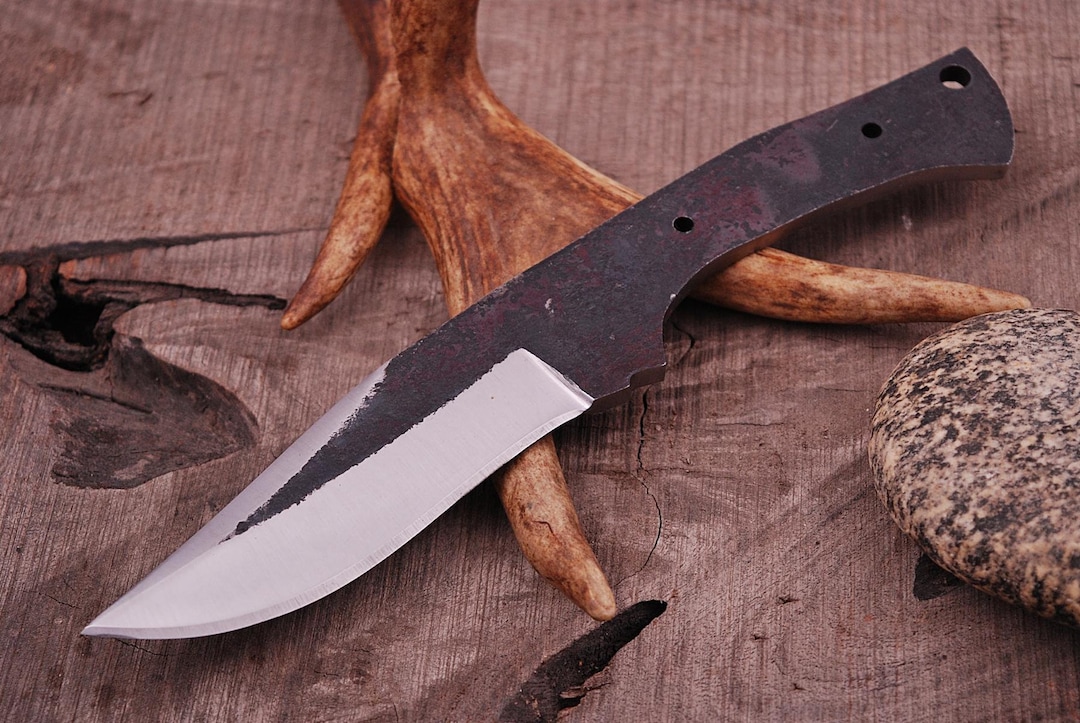 Hunting Nicker (carbon Steel 1095] Knife Making Blank Blade Nicker ...