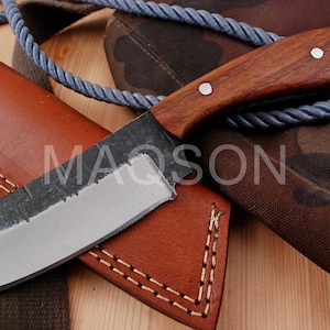 Medieval knife, belt knife, hand-forged 1095 4181
