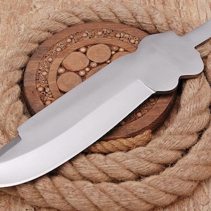 jagdNicker Bowie knife blade knife blank one piece of steel forged by hand. (Carbon steel,) 4155#1
