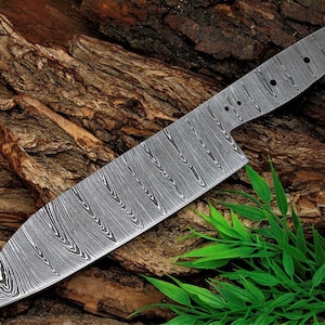 Handmade Damascus Damascus Blade, Hand forged Damascus Blank Blade 926EA