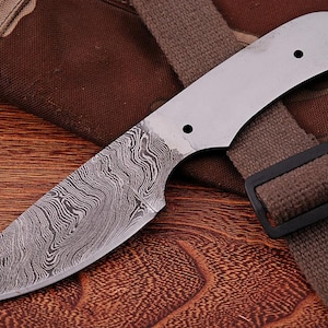 Handmade Damascus Damascus Blade, Hand forged Damascus Blank Blade 836EA