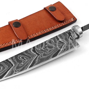 Damascus blade.Kitchen knife, Damascus Blank NEW grain.4283