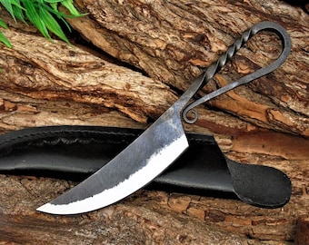 Medieval Knife Viking Knife Neck Knife Hand-Forged 938EA