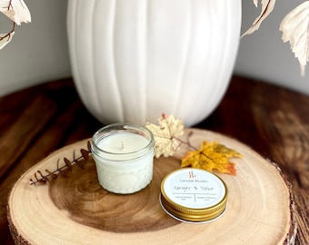 Ginger Spice Soy Candles, Handmade Soy Wax Candles, Autumn Scents, Fall Candles, 4oz Mason Jar Candles and Autumn Gifts