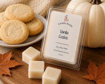 Vanilla Cookie Wax Melts, Handmade Soy Wax Melts, Fall Scented Wax Melts and Gifts