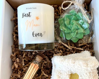 Mother's Day Candle Gift Box, Best Mom Ever Candle, Handmade Soy Wax Candles and Gifts for Mom