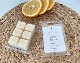 Lemon Blossom Wax Melt, Handmade Soy Wax Melts, Spring Scented Wax Melts and Gifts