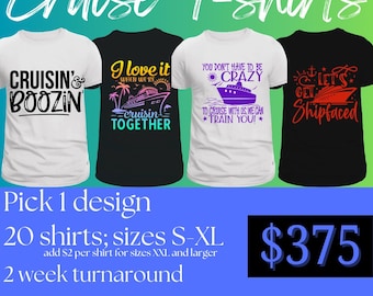 Lote de camisetas de crucero