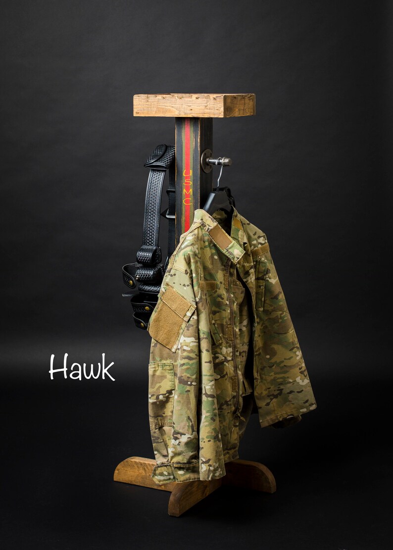 Rustic Warrior Rack Duty Gear Organizer. Duty Belt Holder. Etsy