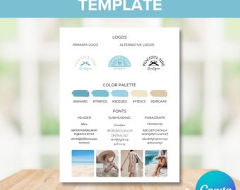 Branding Kit Canva Digital Template, Custom Mini Brand Board, DIY Branding Kit, Business Brand Kit