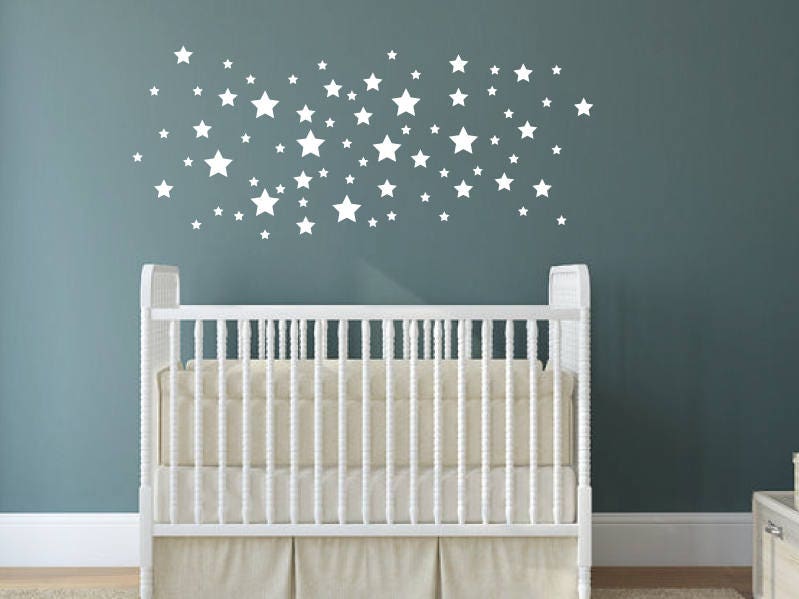 star wall decals nursery decor star wall vinyls | etsy