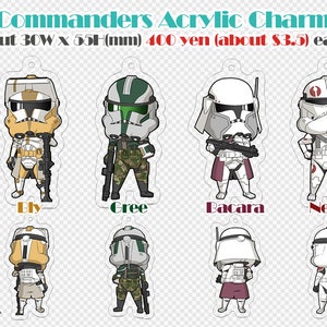 Acrylic Charm Clone Trooper image 5