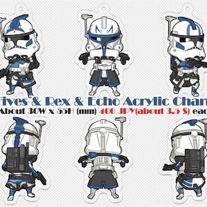 Acrylic Charm Clone Trooper image 1
