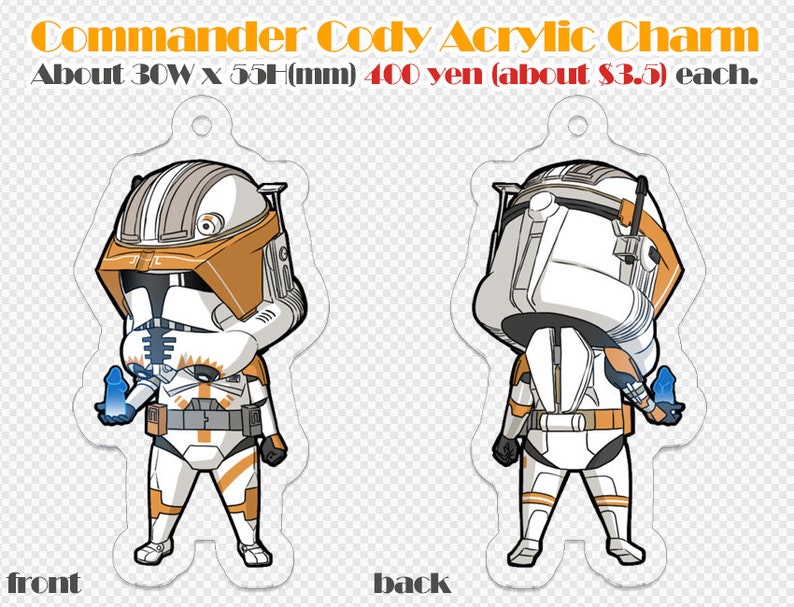 Acrylic Charm Clone Trooper image 4