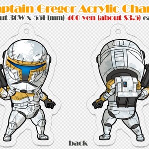 Acrylic Charm Clone Trooper image 3