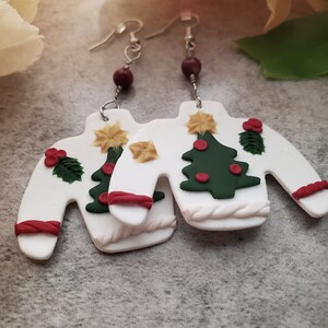 Christmas Sweater Earrings, Holiday Earrings, Teacher Earrings, Gift for Her, Gift for Teens, Earrings for Her, Earrings for Teens, Holiday