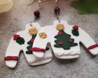 Weihnachten Pullover Ohrringe, Urlaub Ohrringe, Lehrer Ohrringe, Geschenk für sie, Geschenk für Teens, Ohrringe für sie, Ohrringe für Teens, Urlaub
