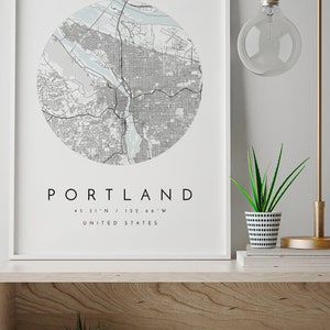 Portland Map, City of Portland Map, Portland Map, Portland Print, Portland Poster, Portland Art, Map of Portland, Portland Oregon Map, Map