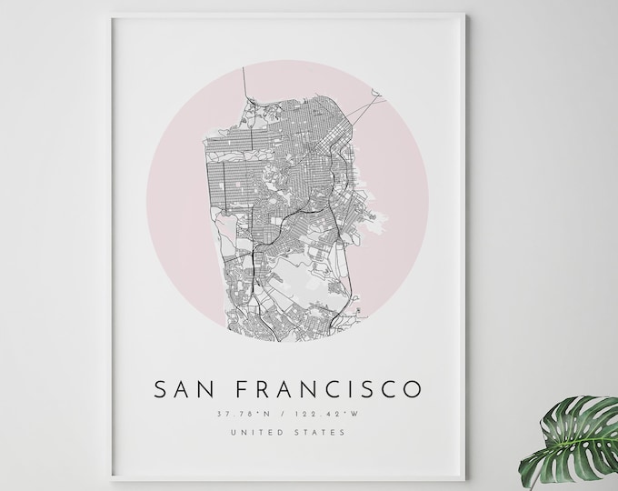 City Map San Jose San Jose Map Art San Jose Print San Jose Etsy