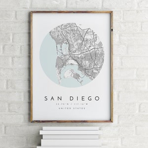 San Diego Map, San Diego Print,San Diego Poster, San Diego city map, Map of San Diego, map poster San Diego,San Diego town map, San Diego ca